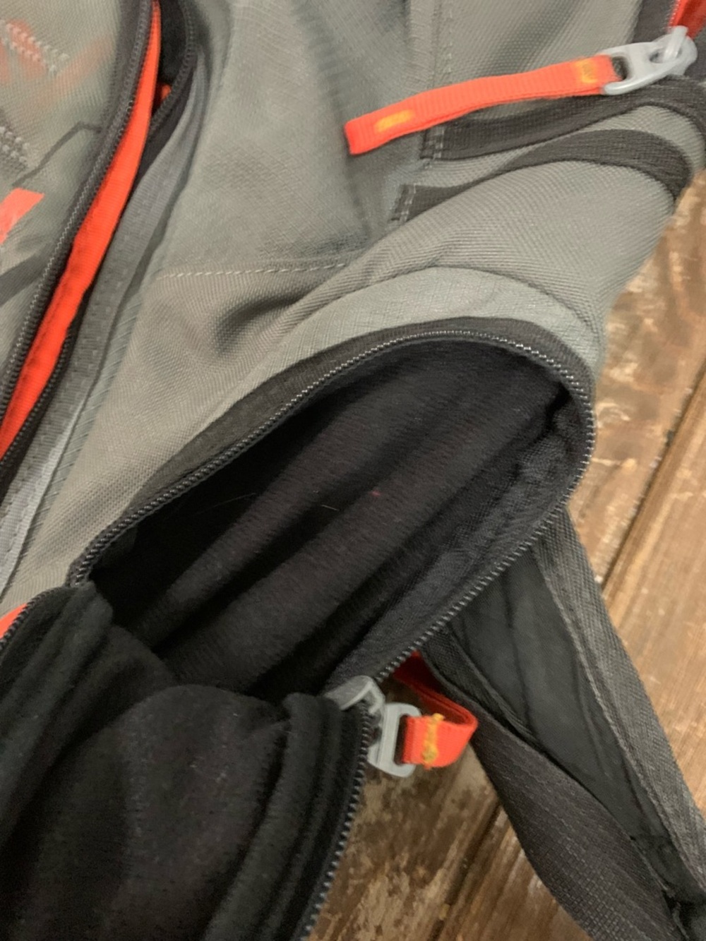 Oakley Gray and Orange Graphic Backpack - Picture 5 of 12